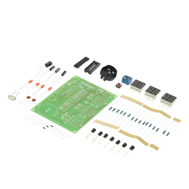 AT89C2051 Reloj electrónico digital de 4 bits Suite de producción electrónica Kit de bricolaje Kit de aprendizaje para Arduino - imagen 2