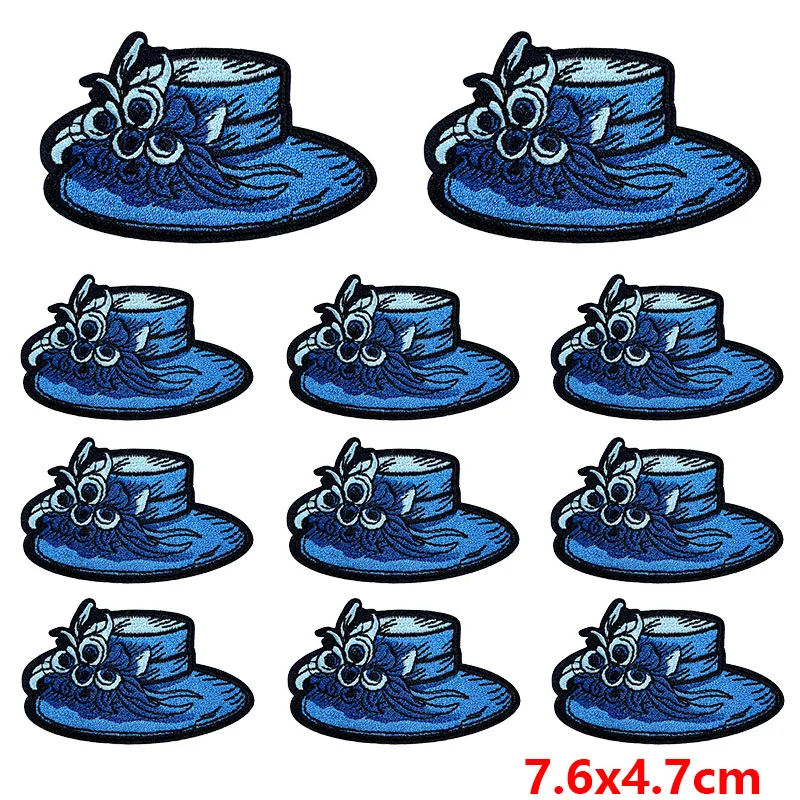 10 unids/lote, venta al por mayor, apliques de lentejuelas de vaquero, parches para planchar para ropa, parches termoadhesivos para coser ropa, parche bordado - imagen 5