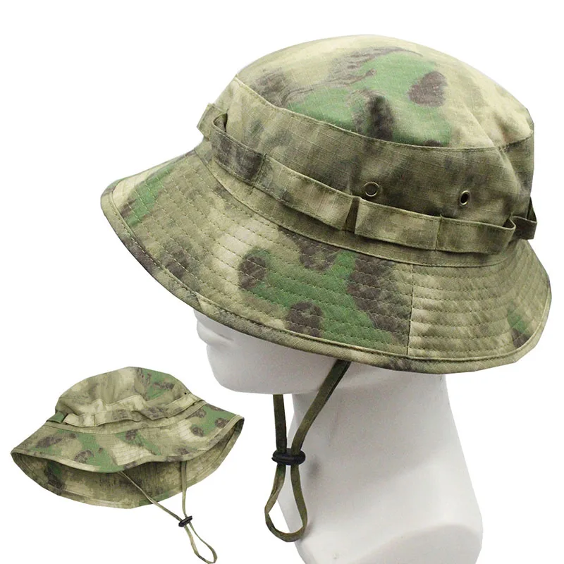 Boonie-Gorra táctica de camuflaje para hombre, sombrero de camuflaje para deportes al aire libre, gorra de cubo para el sol, pesca, senderismo, caza - imagen 2