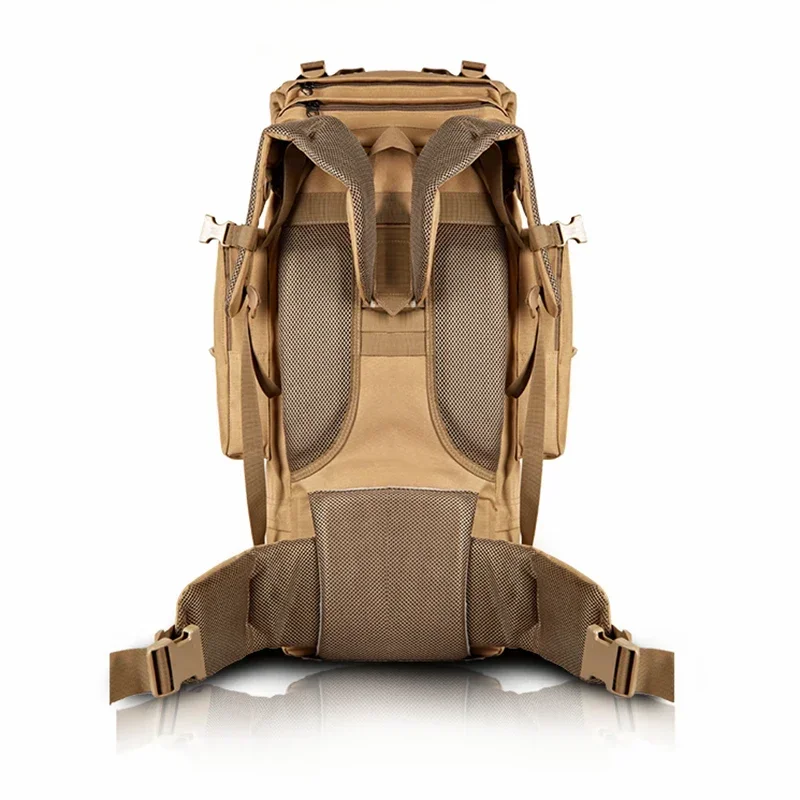 Mochila impermeable de nailon para hombre, bolsa con marco de acero de Metal, 70l, para caza - imagen 4