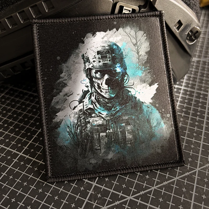 Insignia de moral de soldado futuro, parche táctico de Guerrero Ranger, gancho de impresión y bucle, brazalete militar, mochila, apliques adhesivos - imagen 2