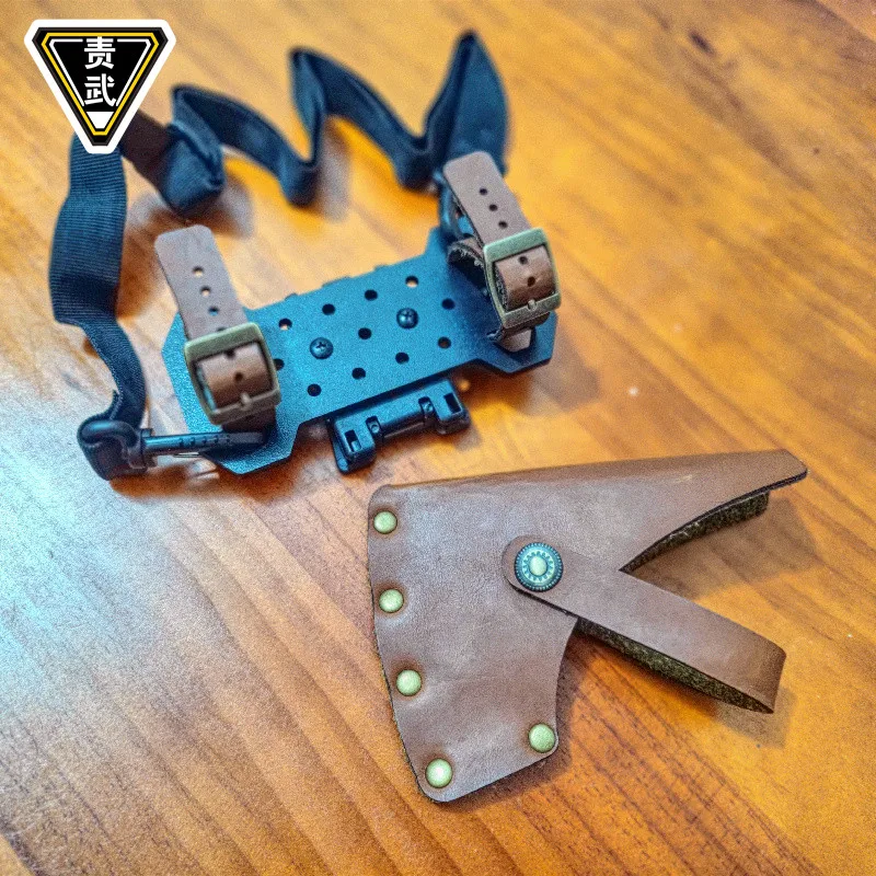 Funda para hacha de cuero ajustable para camping y aire libre - imagen 5