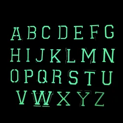 Parche táctico LED Velcro con letras y números para mochila MOLLE