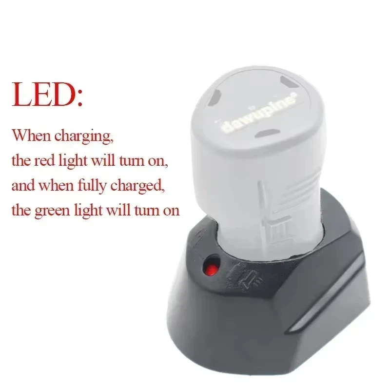 Cargador de batería de iones de litio con enchufe UE/EE. UU. con luz indicadora para cargador de batería de iones de litio Bosch 10,8 V 12V BAT411 BAT412 TSR1080 - imagen 2