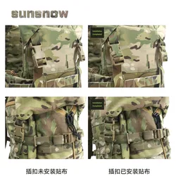 Hebilla para chaleco táctico protector adhesivo camuflaje