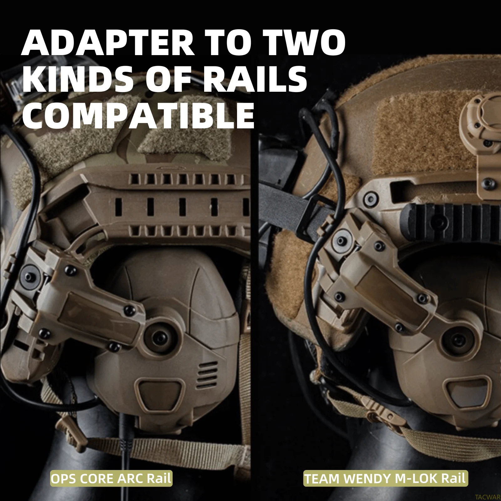 Auriculares tácticos inalámbricos TH6B con reducción de ruido, auriculares con orejeras Airsoft recargables para disparar - imagen 3