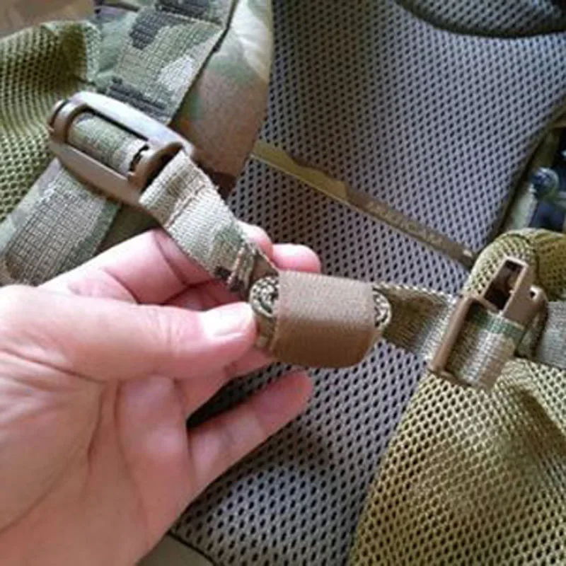 2 unids/pack DM bridas para cables correa de correas organizador ordenado gancho de fijación agarre envoltura reutilizable ataduras Tatical Molle - imagen 4