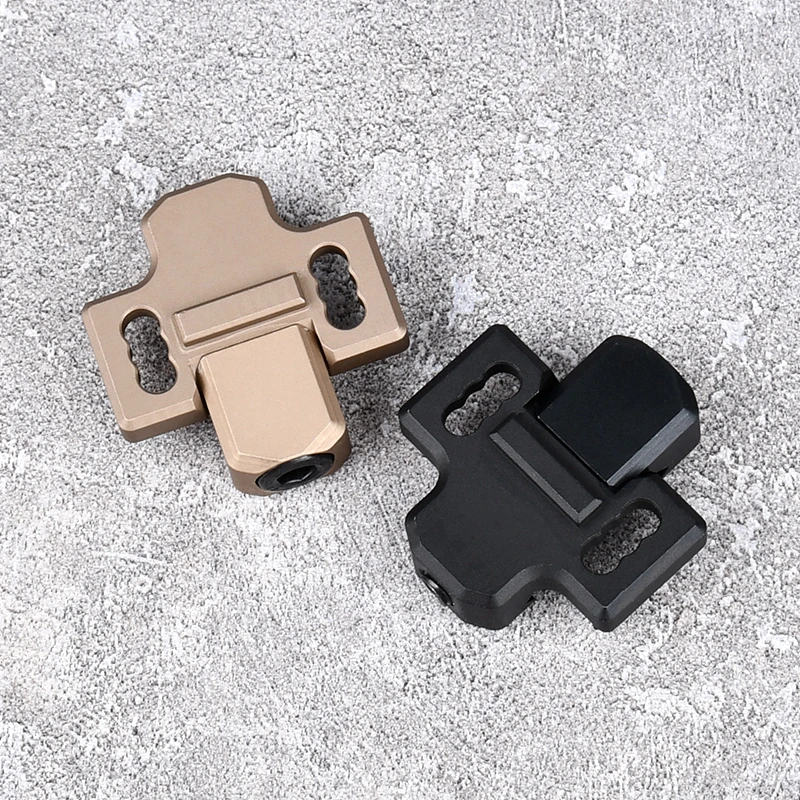 Wadsn-cable de cubierta de riel Picatinny para caza, M-LOK táctico Keymod 20mm para PEQ DBAL-A2, linterna de aire, Base, guía, cola fija - imagen 5