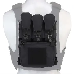 Panel trasero táctico V5 modular con bolsa MOLLE para portaplacas
