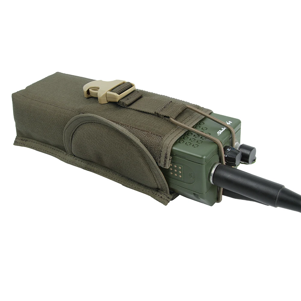 Bolsa táctica Molle para walkie-talkie PRC148/152, riñonera de bolsillo, funda de transporte para interfono portátil - imagen 5