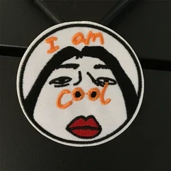 I AM COOL Parche bordado termoadhesivo rayas – para coser o planchar