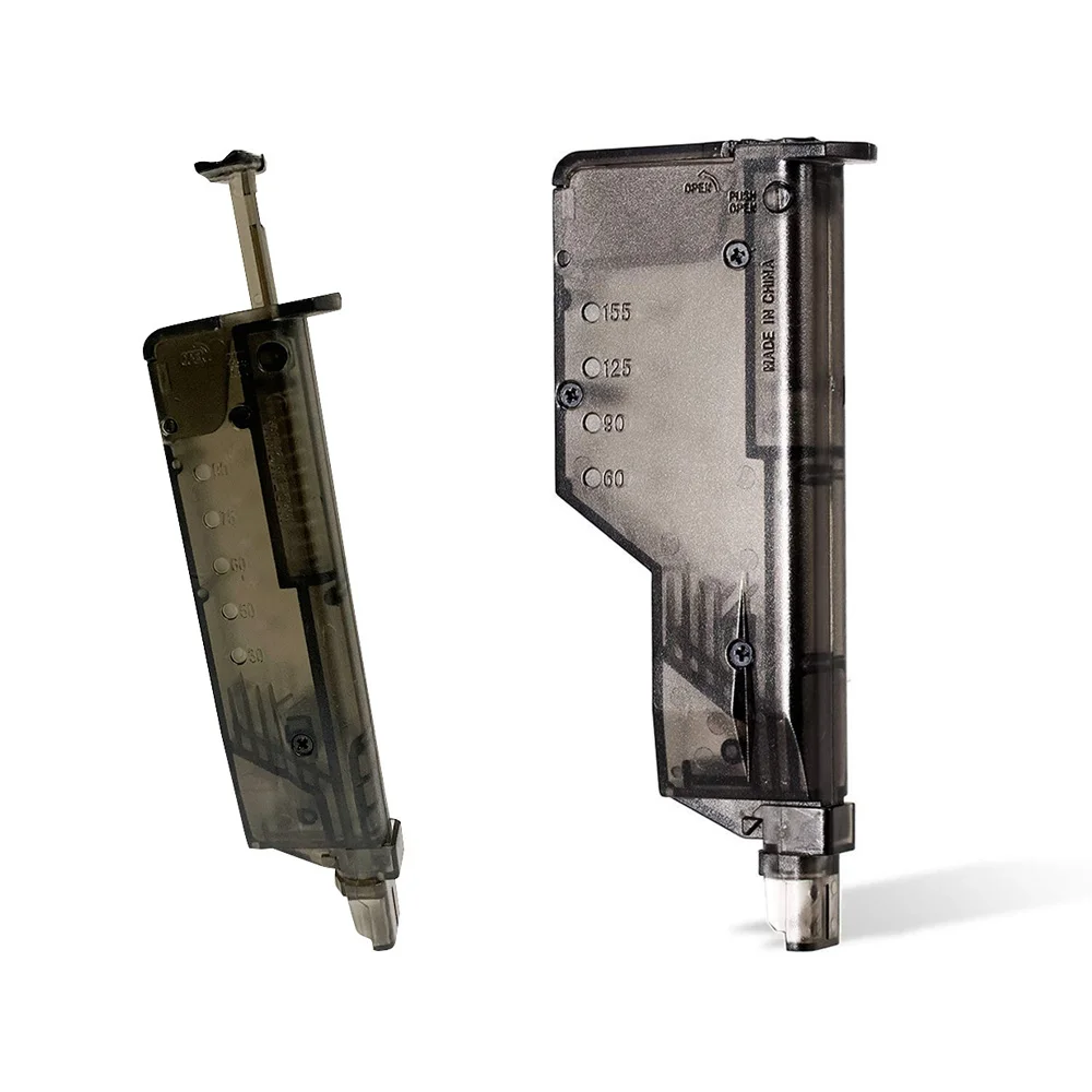 Cargador de velocidad BB Airsoft de grado táctico, revista redonda de alta capacidad 110/220 para Paintball, caza al aire libre, simulación de combate ​