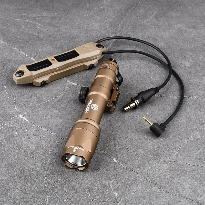 WADSN-linterna táctica M600C, luz LED de 600 lúmenes para arma de caza, explorador, interruptor de presión de Control Dual para m-lok Keymod, carril de 20MM - imagen 3