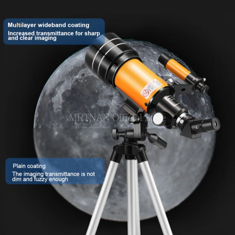 Telescopio astronómico profesional, binoculares de largo alcance, potente Monocular, visión nocturna, Zoom 150X, HD, Star Moon - imagen 4