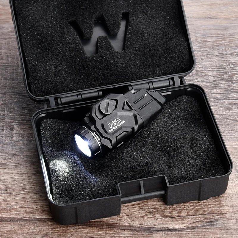 Luz de pistola táctica KDA PX1 WADSN Mini lámpara de exploración colgante al aire libre linterna de caza 800 lúmenes para 20mm Rail Airsoft - imagen 5