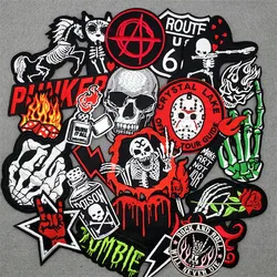 Parche bordado termoadhesivo punk – Aplique táctico para ropa