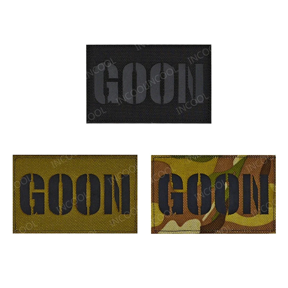 Parches reflectantes IR GOON MED, apliques de corte láser, brazalete, gancho de hombro, insignia de lazo para ropa, uniforme, chaleco, mochila - imagen 4