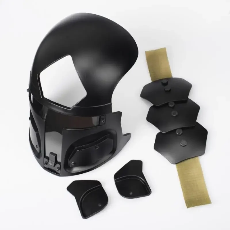 Máscara de casco táctico de Ciencia ficción Para COSPLAY, Bounty Hunter, máscara de cara completa para cascos Maritime ops-core FAST MICH Wedy AF ACH MTEK/ MK - imagen 3