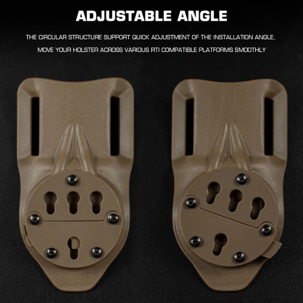 Adaptador de funda táctica G-CODE, funda ajustable para caza Airsoft, placa de liberación rápida, accesorios de montaje RTI DUTY - imagen 3