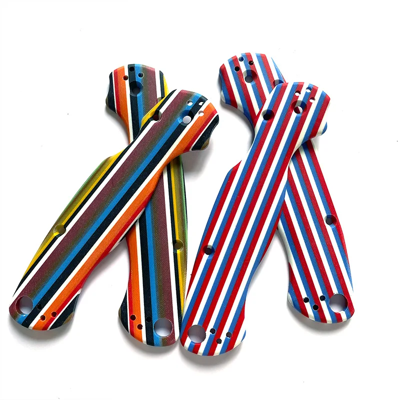 Parches de escamas plegables con patrón de rayas G10 personalizados, Material de parche para cuchillos Original Para2 C81, accesorios de bricolaje, 1 par - imagen 2