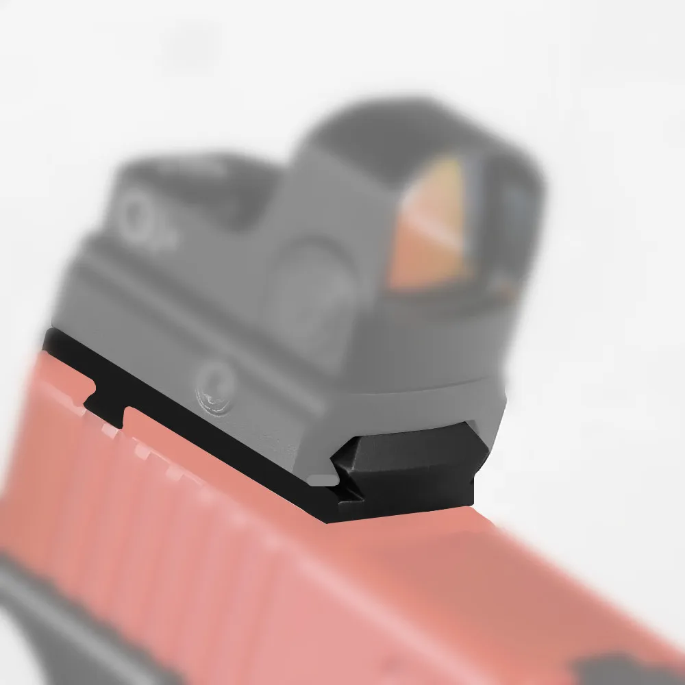Placa de montaje de punto rojo óptico, Base de miras de riel Picatinny de 20mm, compatible con adaptador Glock G17, G19, G42, G43 - imagen 4