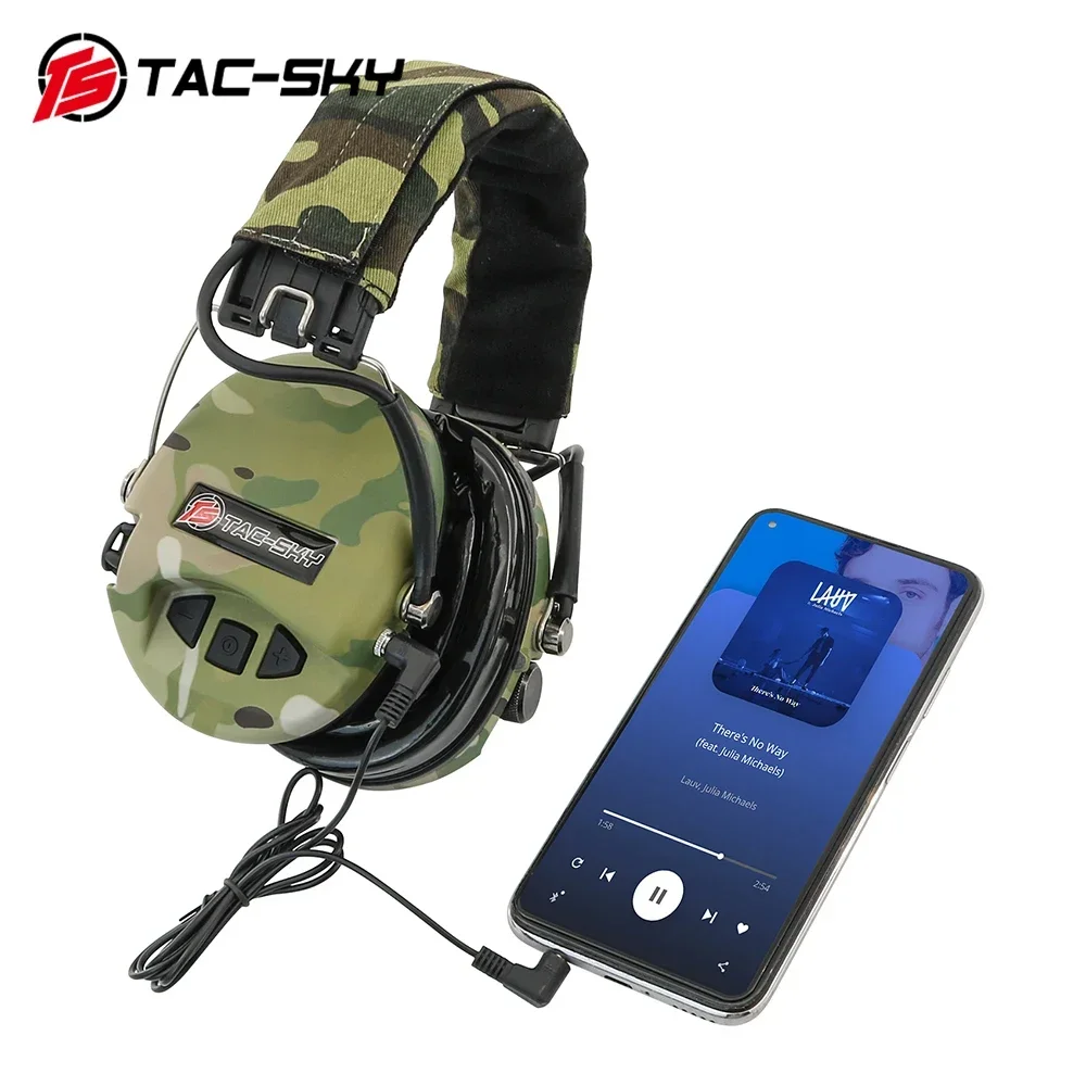 TS TAC-SKY-orejeras electrónicas tácticas para tiro, auriculares de silicona para sordin ipsc, protección auditiva al aire libre, orejeras tácticas - imagen 5