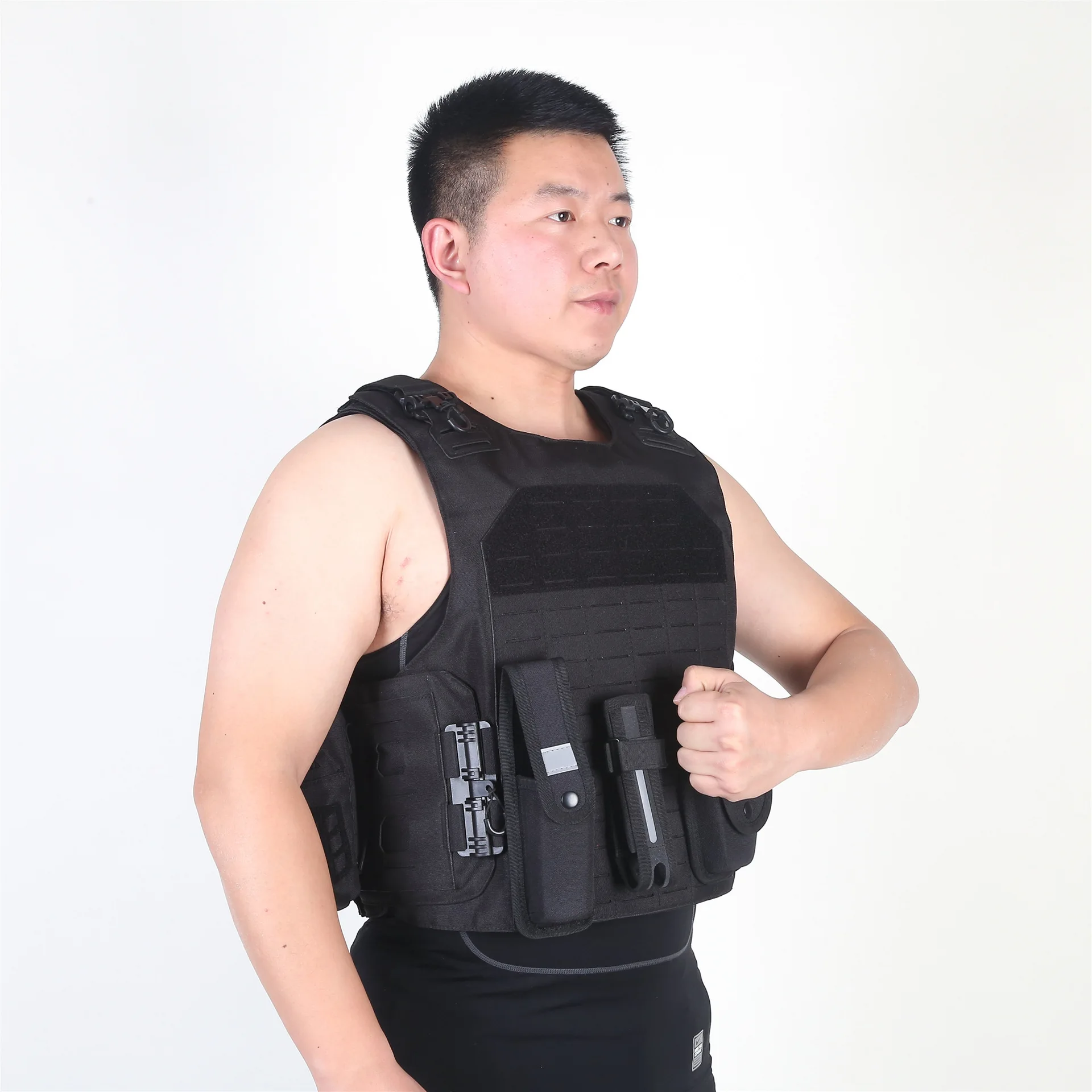 Chaleco táctico láser de liberación rápida, esponja absorbente de golpes, traje protector a prueba de puñaladas, chaleco antibalas NIJ IIIA - imagen 3