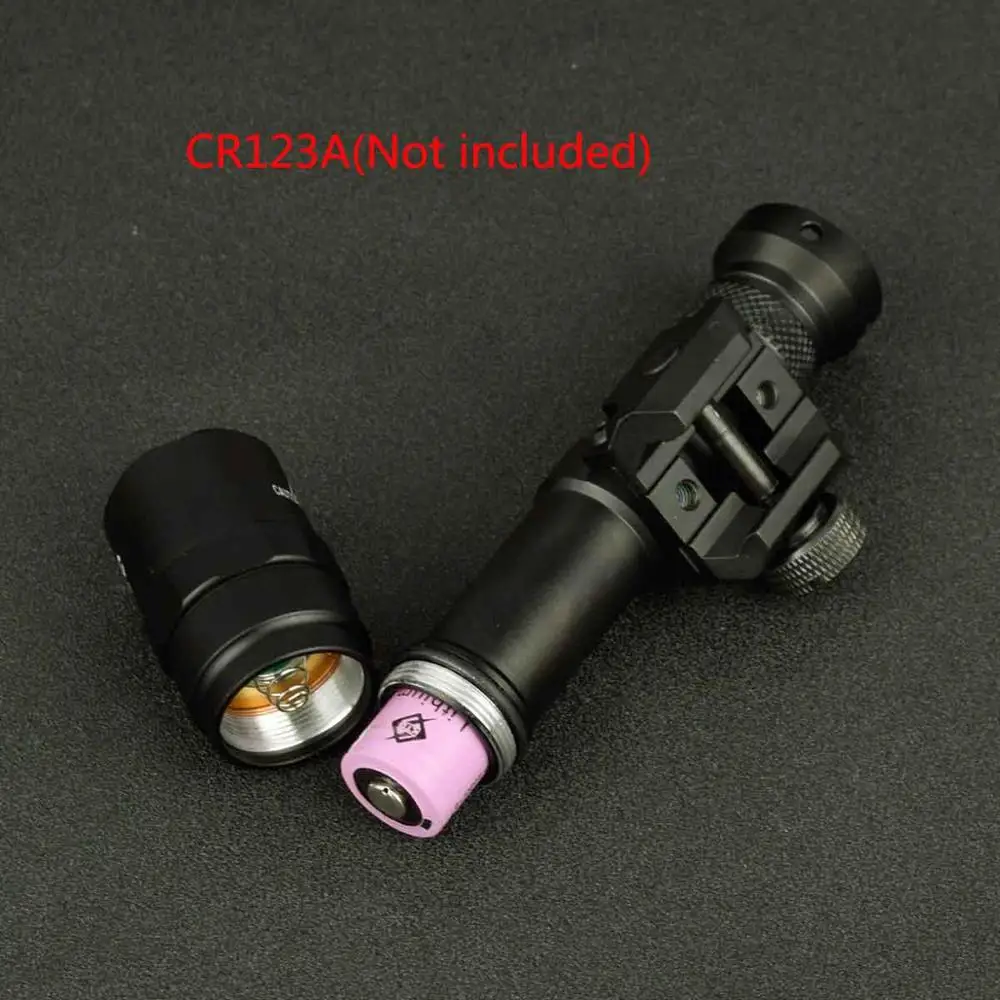 Minilinterna LED táctica Airsoft, luz para arma de caza, riel Picatinny, 20mm, M600, M600B, M600C, M600U - imagen 5
