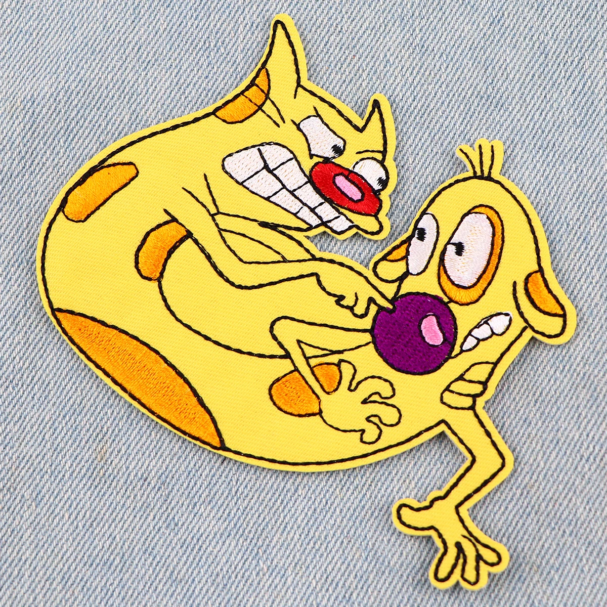 Parches bordados de animales de dibujos animados para ropa, pegatinas para planchar, DIY - imagen 5