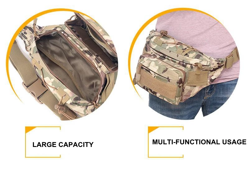 Riñonera Táctica REDHUNT - Vista angular