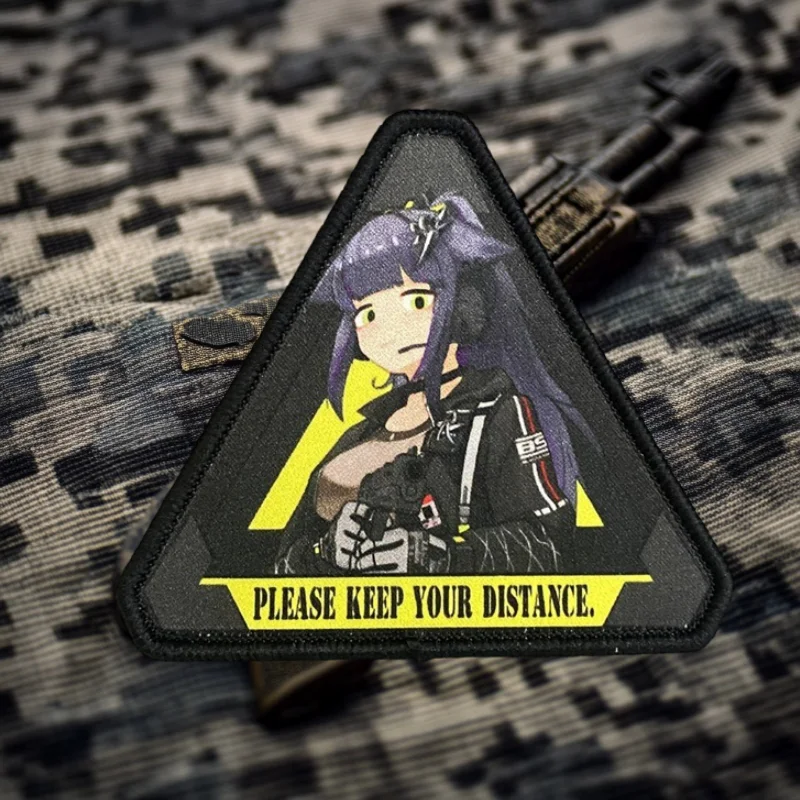 Parche táctico de Arknights, insignia de moral militar de Anime, mochila con gancho y bucle estampado, pegatina decorativa para ropa, brazalete - imagen 2