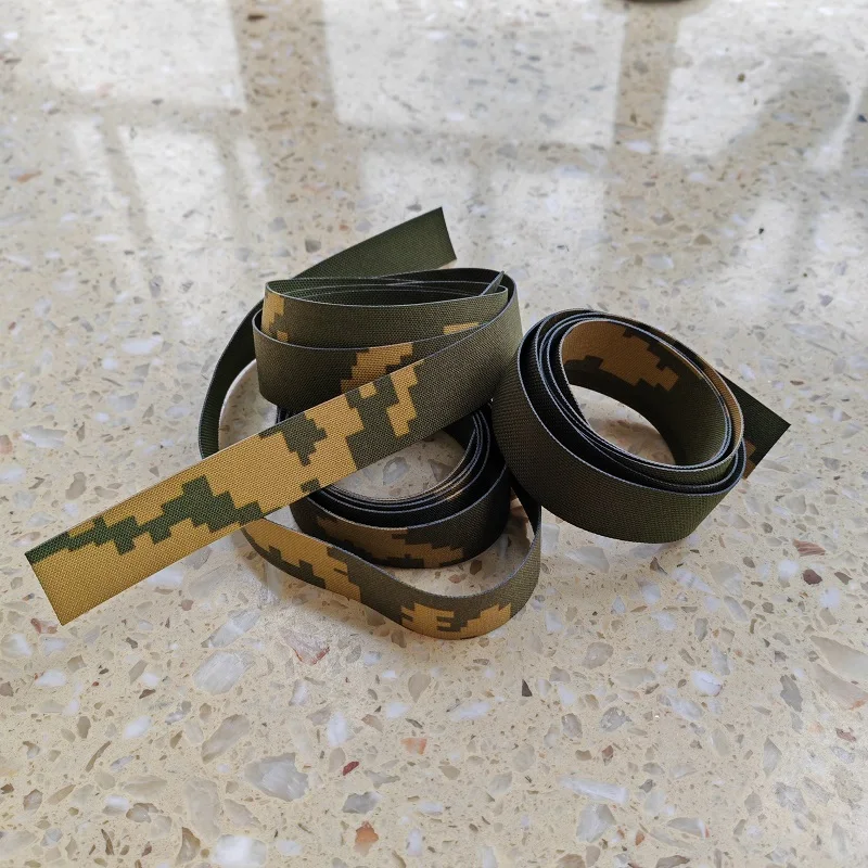 Cinta tejida compuesta de camuflaje de flor amarilla de 2,5 cm 1,4 metros/tira - imagen 4