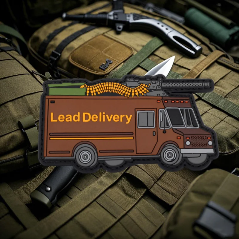 Insignia de moral de coche táctico, pegatina de tela de PVC, brazalete de entrega de plomo, gancho y bucle, pegatinas militares para chaleco y mochila al aire libre - imagen 5