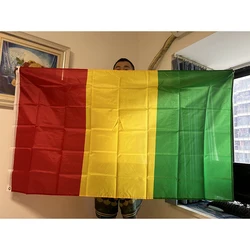Bandera del cielo bandera de Guinea 3x5 pies 90*150cm poliéster colgante bandera nacional de Guinea África para publicidad decoración del hogar Banner