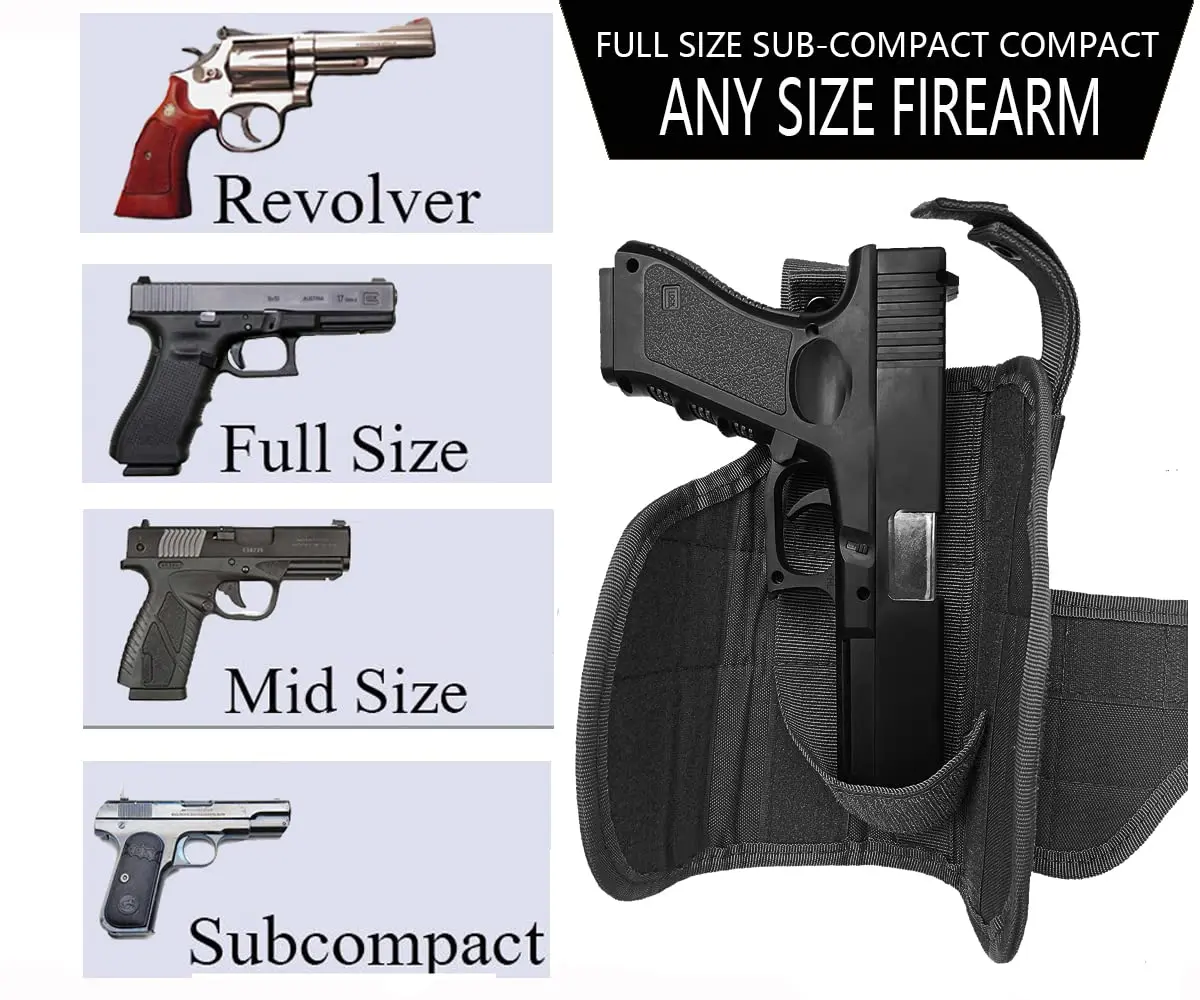 Funda táctica para pistola Molle, funda para pierna caída, funda para pierna caída Airsoft ajustable para mano derecha para caza al aire libre - imagen 4