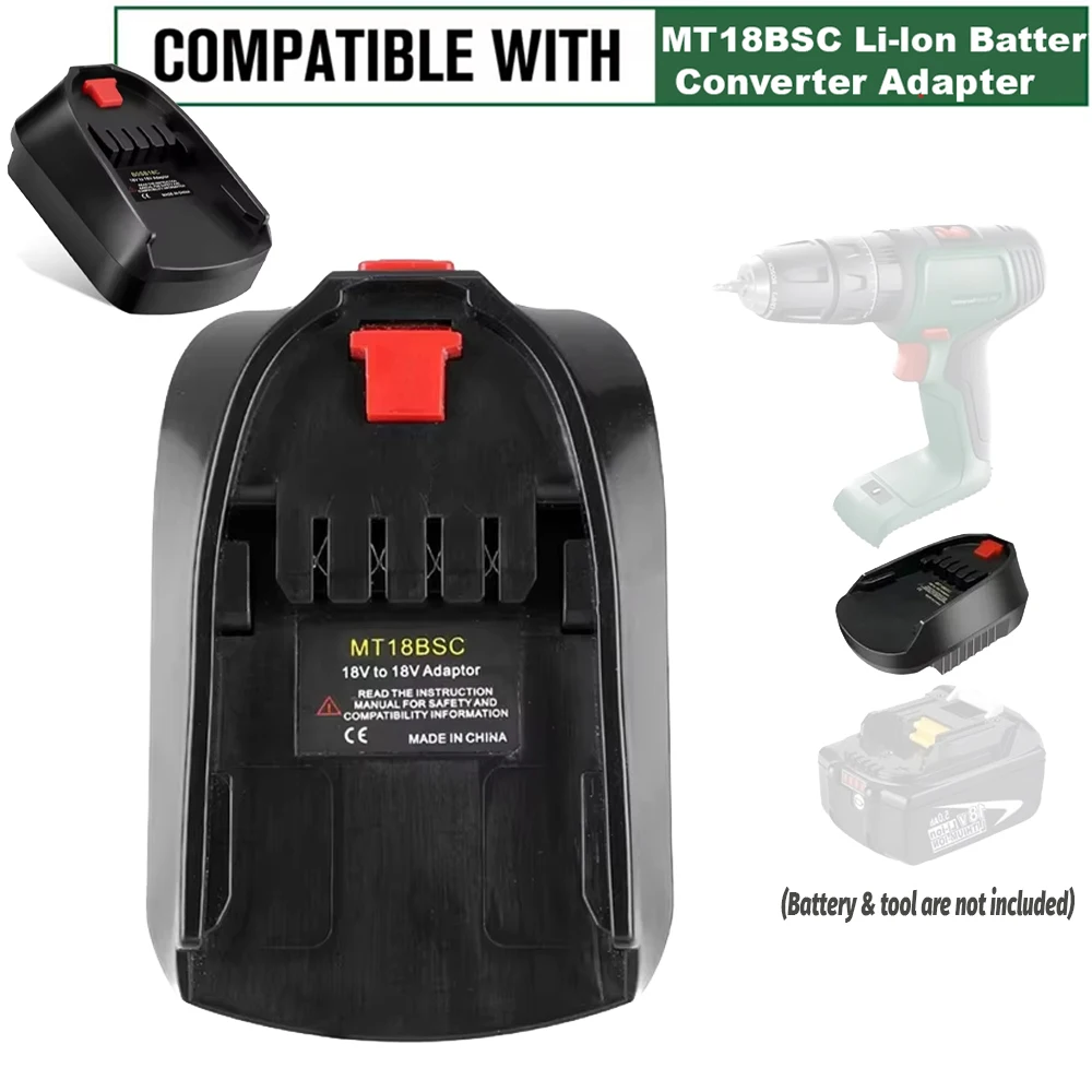Convertidor adaptador de batería MT18BSC para batería de iones de litio Makita de 18V, conversión a herramientas eléctricas de la serie Bosch PBA