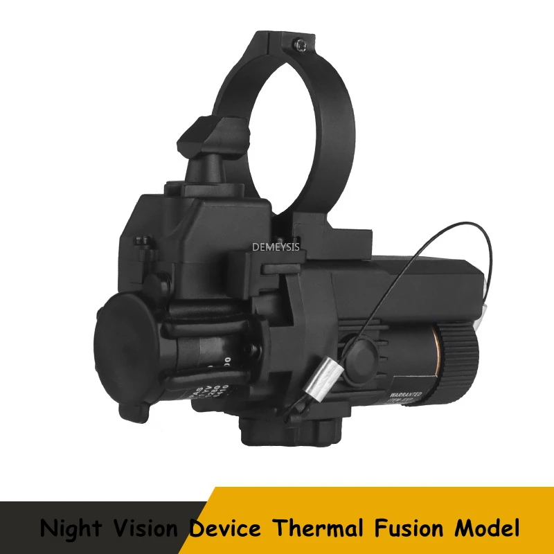 Dispositivo de visión nocturna, modelo de fusión térmica, cascos tácticos sin función, cámara térmica, modelo simulado de visión nocturna, equipo de casco