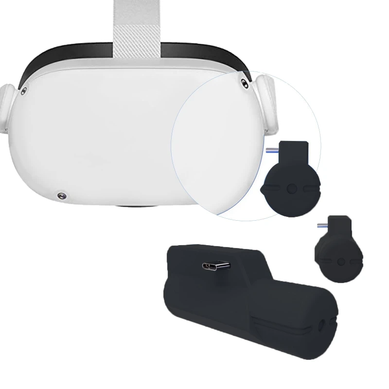 Cargador de batería tipo C de 5000mAh de capacidad, paquete de batería Compatible con Oculus Quest 2, auriculares VR, Banco de energía, envío directo - imagen 4