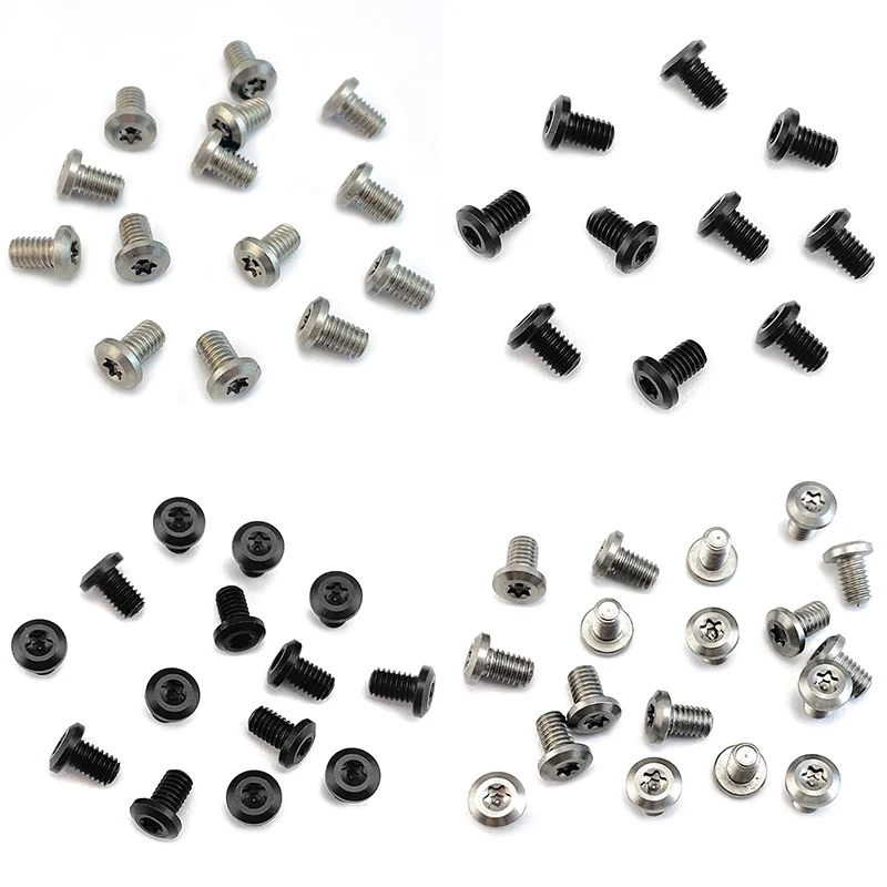 Longitud completa 6MM CNC acero inoxidable M3 tornillo de rosca cabeza plana T8 Torx cabeza de botón para cuchillo plegable mango Clip trasero clavo