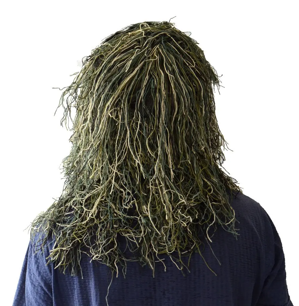 Cubierta de cabeza de arbusto de camuflaje 3D, sombrero Ghillie, red para caza, francotirador - imagen 2