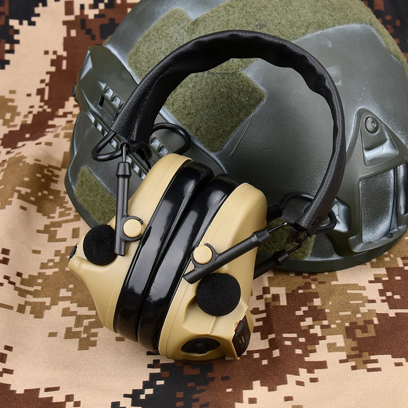 WADSN III auriculares tácticos con cancelación activa de ruido, protección auditiva, Airsoft, comunicación de caza al aire libre - imagen 4