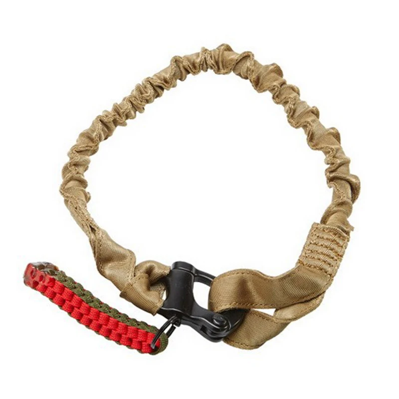 Eslinga militar táctica de liberación rápida para pistola, cordón de seguridad, eslinga para Rifle Airsoft, cuerda de nailon, correa elástica, accesorios para pistola de caza - imagen 3