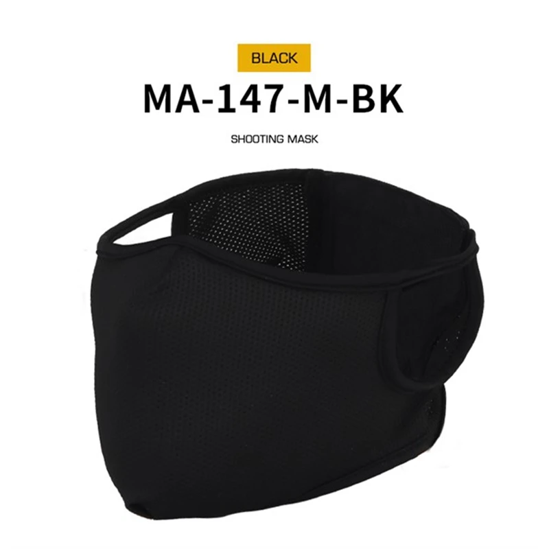 Máscara de tiro al aire libre transpirable elástico suave máscara táctica libre orejas cara protectora Airsoft combate máscara-M/L - imagen 4