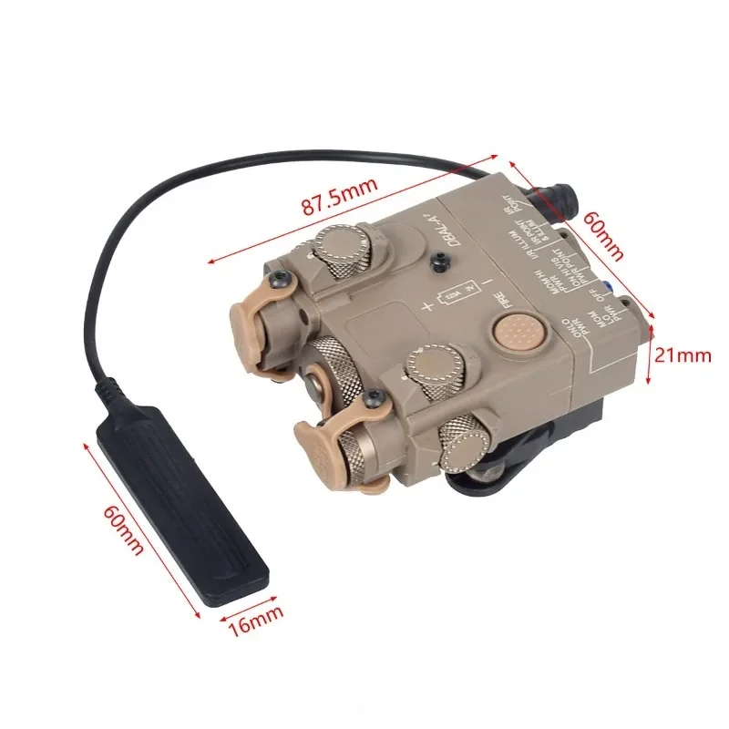 Caja láser táctica PEQ NGAL MAWL C1 DBAL A2, caja de batería sin función compatible con riel Picatinny de 20mm, modelo láser de arma Airsoft - imagen 4
