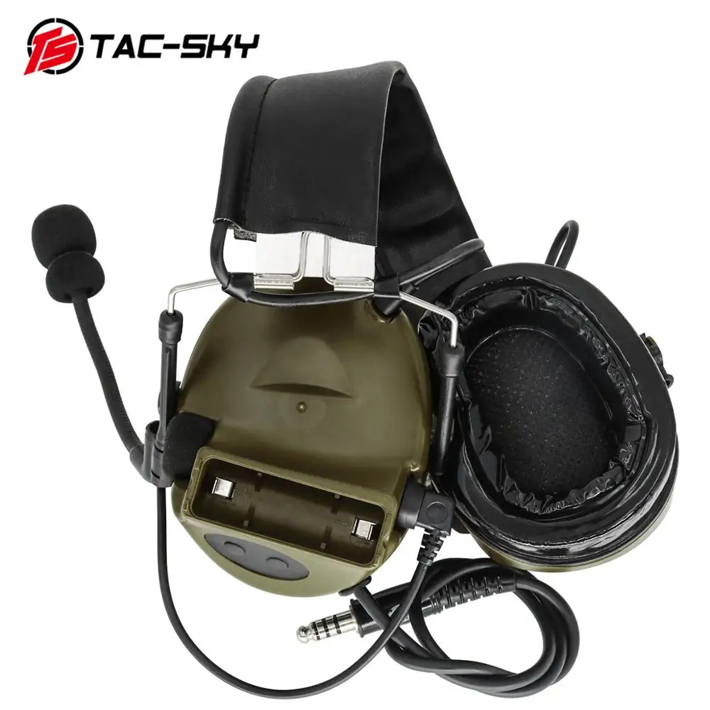 Auriculares tácticos electrónicos para caza al aire libre, audífonos de protección auditiva con cancelación de ruido, TS TAC-SKY C2 COMTAC II - imagen 3