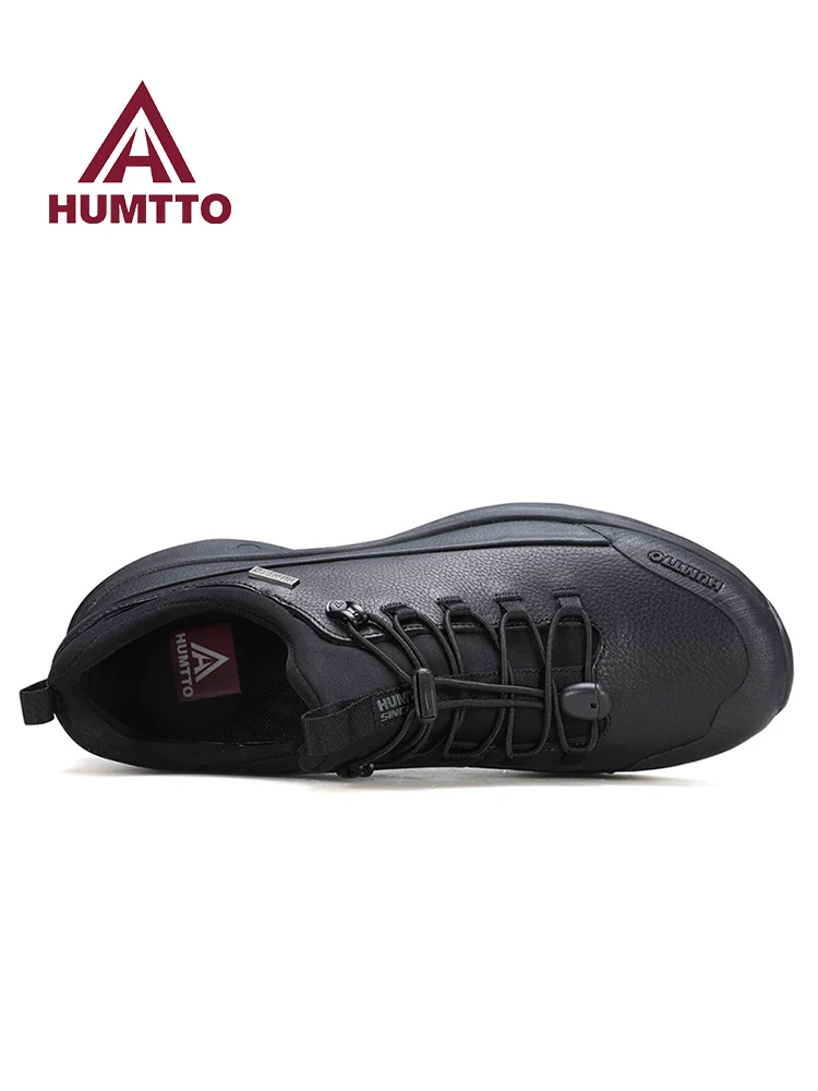 HUMTTO-zapatos de senderismo de piel de vaca para hombre, botas deportivas para la nieve, zapatos de escalada, botas de viaje, zapatillas de Trekking cálidas para exteriores para invierno - imagen 4