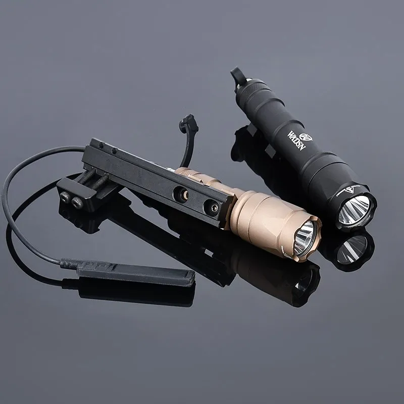 Wadsn-linterna táctica M600C, montaje adaptable compensado para riel Picatinny de 20mm M600 M300A, arma de caza, Base de Metal ligera - imagen 5