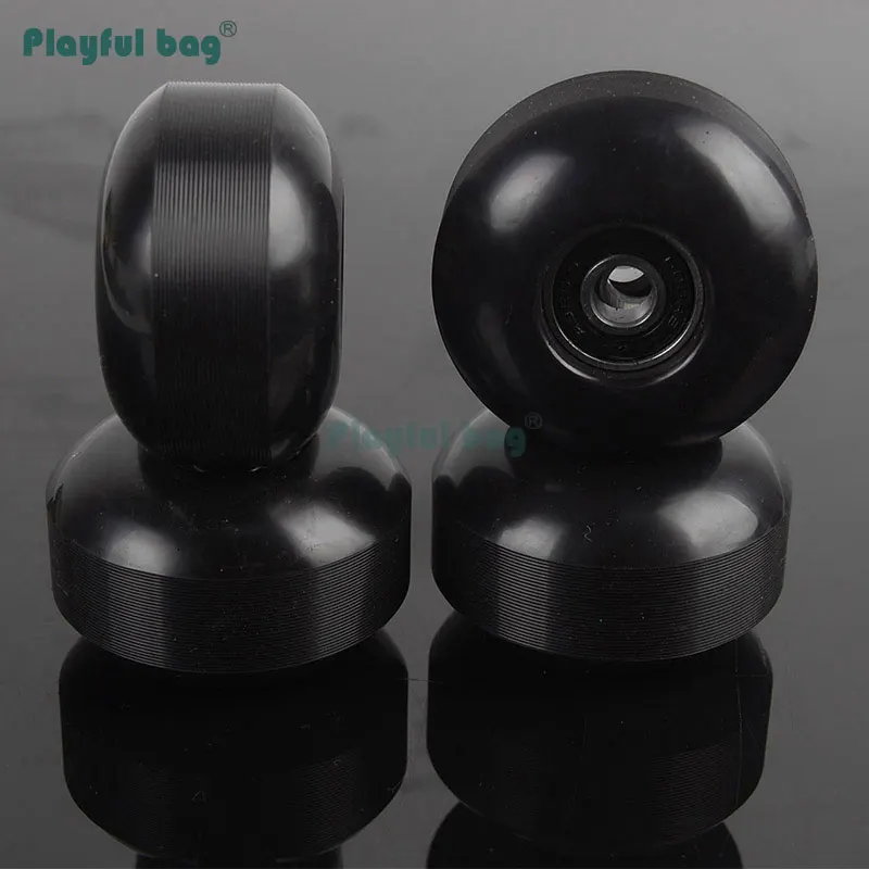 4 unids/set patines de ruedas dobles ruedas de PU 52x32MM 95A accesorios de monopatín con rodamientos rueda de línea AMB208 - imagen 3