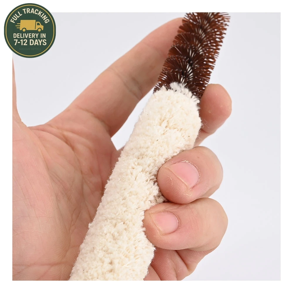 Kit de limpieza de escopeta de calibre 12, varilla de algodón Extra larga con cabezal de cepillo de limpieza profunda de nailon para mantenimiento de barriles - imagen 2