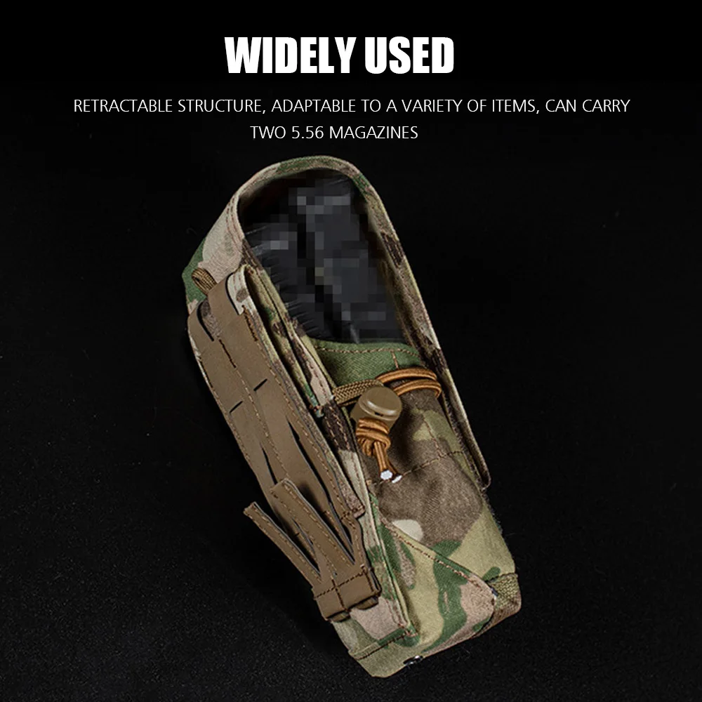 Chaleco militar táctico M4 5,56 multifunción, bolsa de Radio MOLLE para caza, Airsoft, Paintball, Glock, funda de pistola, bolsa de herramientas - imagen 2